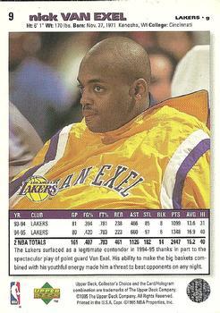 1995-96 Collector's Choice - Player's Club #9 Nick Van Exel Back