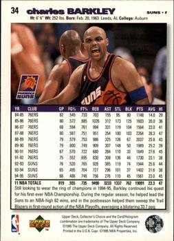 1995-96 Collector's Choice - Player's Club #34 Charles Barkley Back