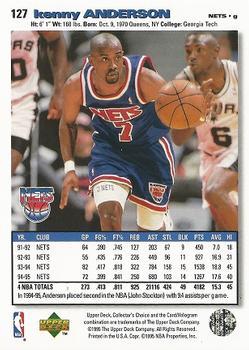 1995-96 Collector's Choice - Player's Club #127 Kenny Anderson Back