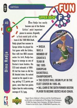 1995-96 Collector's Choice - Player's Club #167 Dino Radja Back