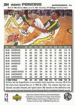 1995-96 Collector's Choice - Player's Club #264 Sam Perkins Back