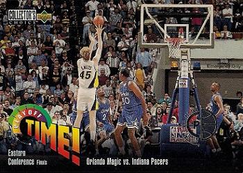 1995-96 Collector's Choice - Player's Club #362 Orlando Magic vs. Indiana Pacers Front