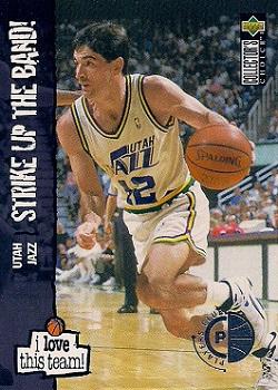 1995-96 Collector's Choice - Player's Club #392 John Stockton Front