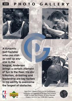 1995-96 Collector's Choice - Player's Club #400 Kenny Anderson Back