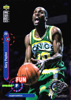 1995-96 Collector's Choice - Platinum Player's Club #190 Gary Payton Front