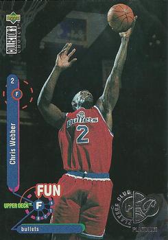 1995-96 Collector's Choice - Platinum Player's Club #194 Chris Webber Front