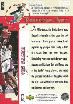 1995-96 Collector's Choice - Platinum Player's Club #197 Vin Baker Back