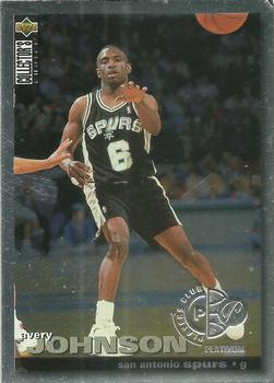 1995-96 Collector's Choice - Platinum Player's Club #6 Avery Johnson Front