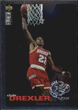 1995-96 Collector's Choice - Platinum Player's Club #22 Clyde Drexler Front