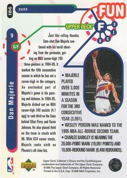 1995-96 Collector's Choice - Platinum Player's Club #186 Dan Majerle Back