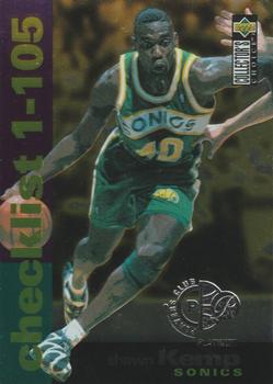 1995-96 Collector's Choice - Platinum Player's Club #209 Shawn Kemp Front