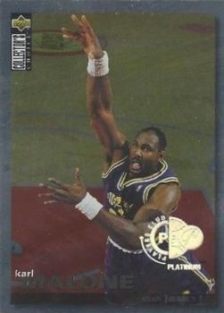 1995-96 Collector's Choice - Platinum Player's Club #235 Karl Malone Front