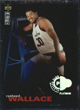 1995-96 Collector's Choice - Platinum Player's Club #239 Rasheed Wallace Front