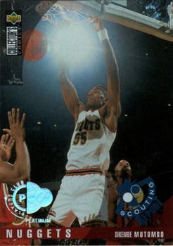 1995-96 Collector's Choice - Platinum Player's Club #327 Dikembe Mutombo Front