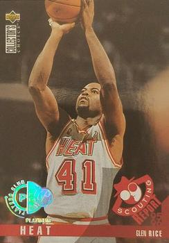 1995-96 Collector's Choice - Platinum Player's Club #334 Glen Rice Front