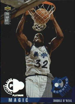 1995-96 Collector's Choice - Platinum Player's Club #339 Shaquille O'Neal Front