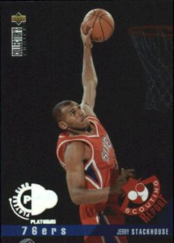 1995-96 Collector's Choice - Platinum Player's Club #340 Jerry Stackhouse Front
