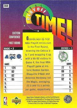 1995-96 Collector's Choice - Platinum Player's Club #350 Orlando Magic vs. Boston Celtics Back