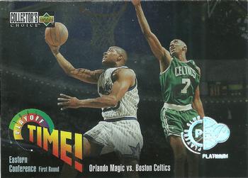 1995-96 Collector's Choice - Platinum Player's Club #350 Orlando Magic vs. Boston Celtics Front