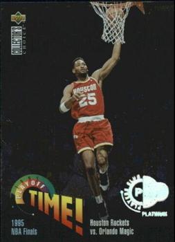 1995-96 Collector's Choice - Platinum Player's Club #364 Houston Rockets vs. Orlando Magic Front