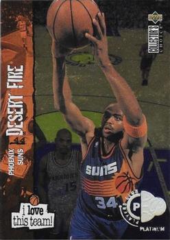 1995-96 Collector's Choice - Platinum Player's Club #386 Charles Barkley Front