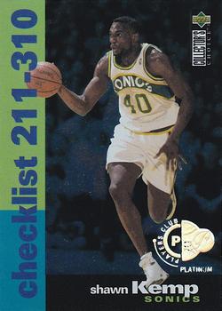 1995-96 Collector's Choice - Platinum Player's Club #409 Shawn Kemp Front