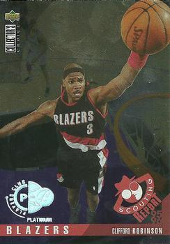 1995-96 Collector's Choice - Platinum Player's Club #342 Clifford Robinson Front