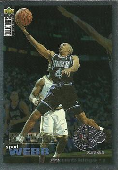 1995-96 Collector's Choice - Platinum Player's Club #44 Spud Webb Front