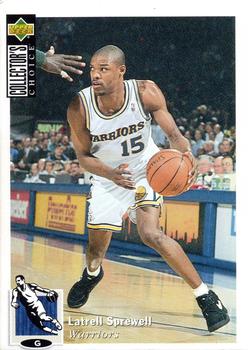 1995-96 Collector's Choice European Stickers #2 Latrell Sprewell Front
