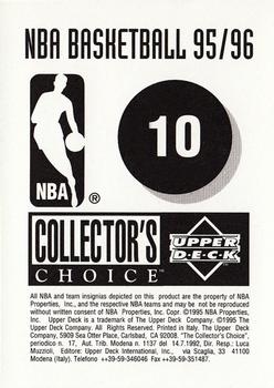 1995-96 Collector's Choice European Stickers #10 Los Angeles Clippers Logo Back
