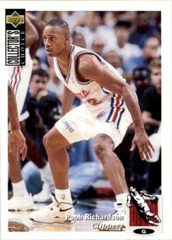 1995-96 Collector's Choice European Stickers #11 Pooh Richardson Front