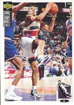 1995-96 Collector's Choice European Stickers #26 Kevin Johnson Front