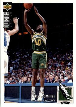 1995-96 Collector's Choice European Stickers #53 Nate McMillan Front