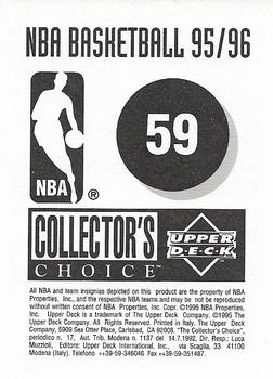 1995-96 Collector's Choice European Stickers #59 Jason Kidd Back