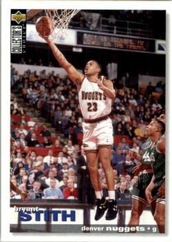 1995-96 Collector's Choice European Stickers #66 Bryant Stith Front