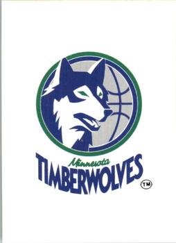 1995-96 Collector's Choice European Stickers #80 Minnesota Timberwolves Logo Front