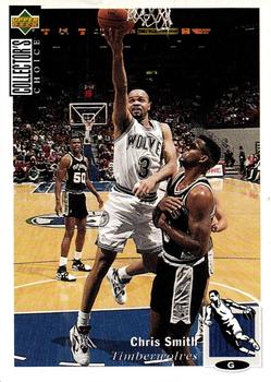 1995-96 Collector's Choice European Stickers #81 Chris Smith Front
