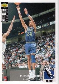 1995-96 Collector's Choice European Stickers #82 Micheal Williams Front