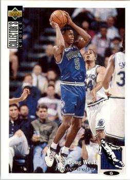 1995-96 Collector's Choice European Stickers #83 Doug West Front