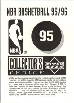 1995-96 Collector's Choice European Stickers #95 Utah Jazz Logo Back