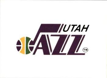 1995-96 Collector's Choice European Stickers #95 Utah Jazz Logo Front