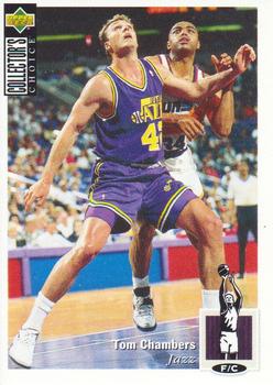 1995-96 Collector's Choice European Stickers #100 Tom Chambers Front