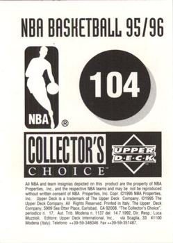 1995-96 Collector's Choice European Stickers #104 Mookie Blaylock Back