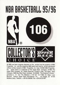 1995-96 Collector's Choice European Stickers #106 Steve Smith Back