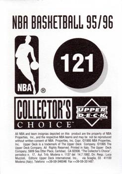 1995-96 Collector's Choice European Stickers #121 Ron Harper Back