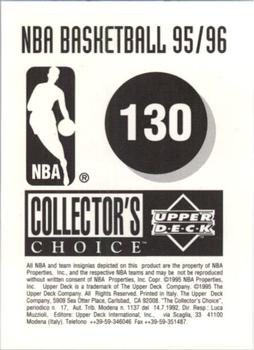 1995-96 Collector's Choice European Stickers #130 Bobby Phills Back