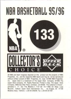 1995-96 Collector's Choice European Stickers #133 John Williams Back