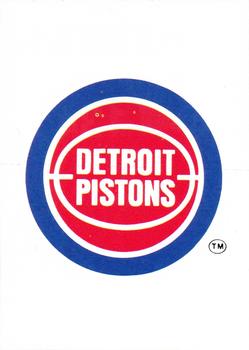 1995-96 Collector's Choice European Stickers #134 Detroit Pistons Logo Front