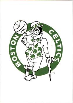1995-96 Collector's Choice European Stickers #157 Boston Celtics Logo Front
