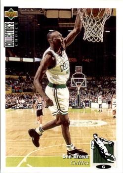 1995-96 Collector's Choice European Stickers #159 Dee Brown Front